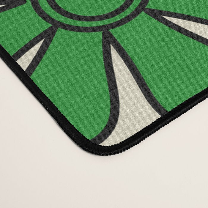 Groovy Retro Garden Flowers 60s 70s Vibrant Colorful Floral Pattern Desk Mat Gallery Image 4