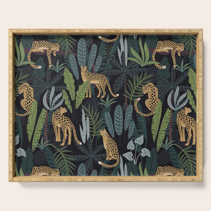 Wild Cheetah Prints Serving Tray Gallery Image 1