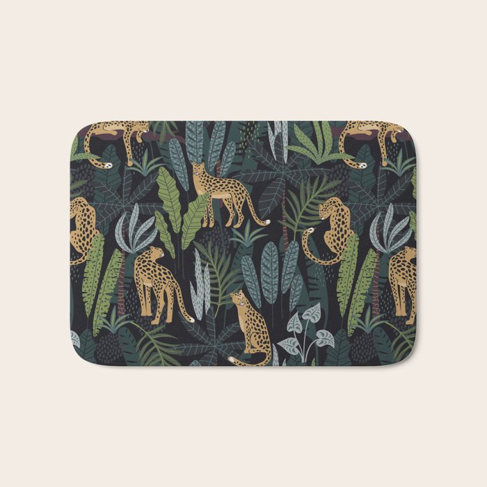 Wild Cheetah Prints Bath Mat Gallery Image 1