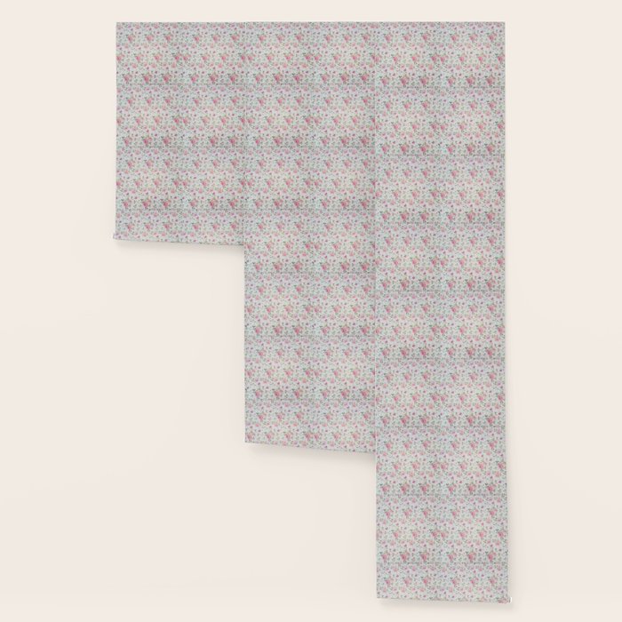 Elegant blush pink white vintage rose floral Wallpaper Gallery Image 3