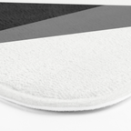 Abstract Black And White Painting 02 Bath Mat Gallery Image 3