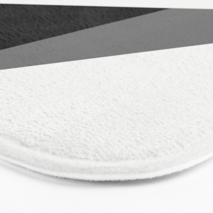 Abstract Black And White Painting 02 Bath Mat Gallery Image 3