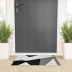 Abstract Black And White Painting 02 Welcome Mat Gallery Image 3