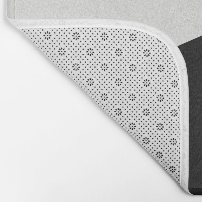Abstract Black And White Painting 02 Bath Mat Gallery Image 2