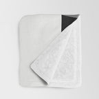 Abstract Black And White Painting 02 Throw Blanket Gallery Image 3