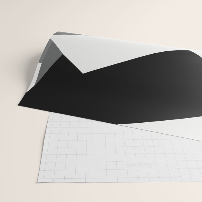 Abstract Black And White Painting 02 Wrapping Paper Gallery Image 2