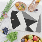 Abstract Black And White Painting 02 Cutting Board Gallery Image 2