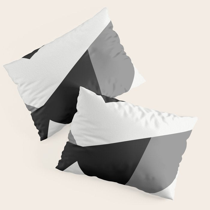 Abstract Black And White Painting 02 Pillow Sham Gallery Image 1