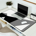 Abstract Black And White Painting 02 Desk Mat Gallery Image 2