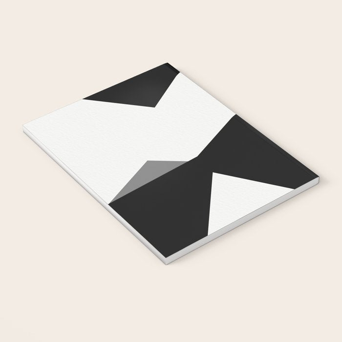 Abstract Black And White Painting 02 Notebook Gallery Image 3