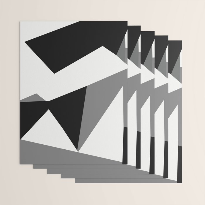 Abstract Black And White Painting 02 Wrapping Paper Gallery Image 3