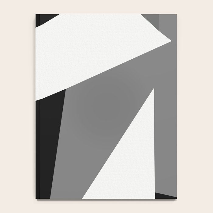 Abstract Black And White Painting 02 Notebook Gallery Image 4