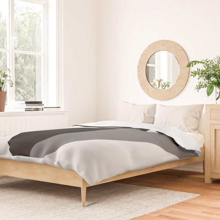 Abstract Black And White Painting 02 Duvet Cover Gallery Image 2