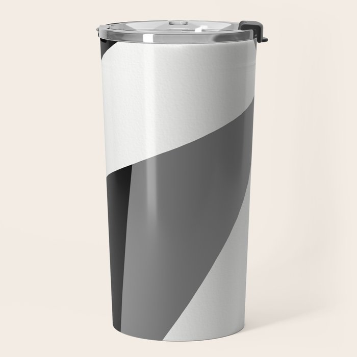 Abstract Black And White Painting 02 Travel Mug Gallery Image 2
