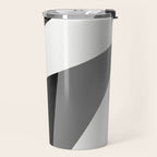 Abstract Black And White Painting 02 Travel Mug Gallery Image 2