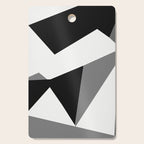 Abstract Black And White Painting 02 Cutting Board Gallery Image 1