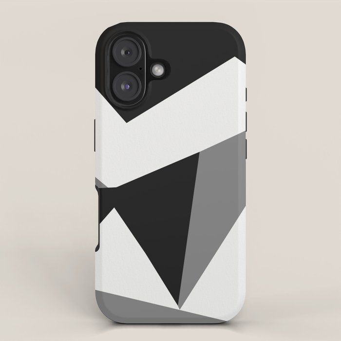 Abstract Black And White Painting 02 iPhone Case Gallery Image 1