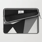 Abstract Black And White Painting 02 Laptop Sleeve Gallery Image 2