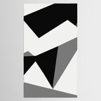 Abstract Black And White Painting 02 Tablecloth Gallery Image 2