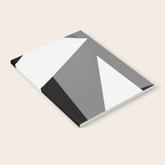 Abstract Black And White Painting 02 Notebook Gallery Image 1
