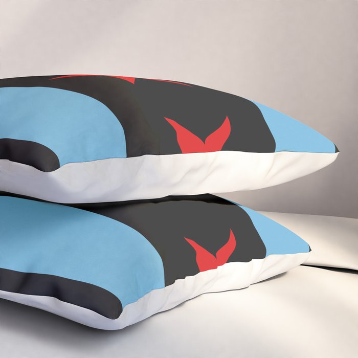 Black Chicago Flag Pillow Sham Gallery Image 3