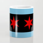Black Chicago Flag Coffee Mug Gallery Image 4