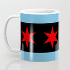Black Chicago Flag Coffee Mug Gallery Image 3