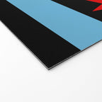 Black Chicago Flag Welcome Mat Gallery Image 2