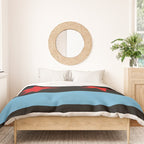 Black Chicago Flag Duvet Cover Gallery Image 3