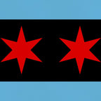 Black Chicago Flag Coffee Mug Gallery Image 2