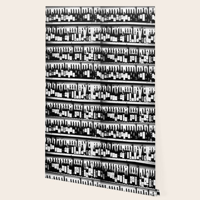 Wine Bottles in Black And White #decor #society6 #buyart Wallpaper Gallery Image 2