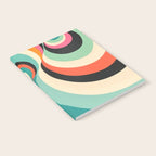 Abstract Retro Swirl 70s Mid-Century Curves Notebook Gallery Image 2