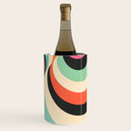 Abstract Retro Swirl 70s Mid-Century Curves Wine Chiller Gallery Image 3