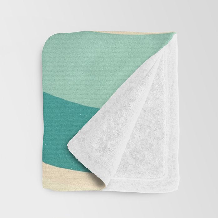 Abstract Retro Swirl 70s Mid-Century Curves Throw Blanket Gallery Image 3