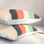 Abstract Retro Swirl 70s Mid-Century Curves Pillow Sham Gallery Image 3