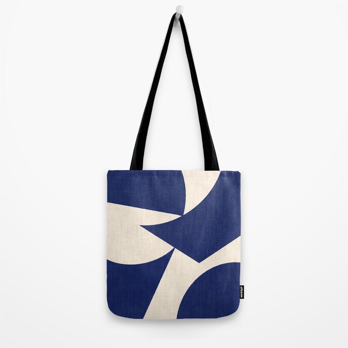 Cut-out Abstract Modern Shapes - blue Tote Bag Gallery Image 2