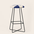 Cut-out Abstract Modern Shapes - blue Stool Gallery Image 1
