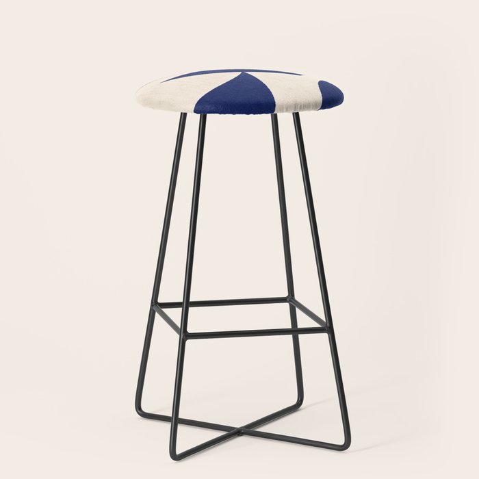Cut-out Abstract Modern Shapes - blue Stool Gallery Image 1