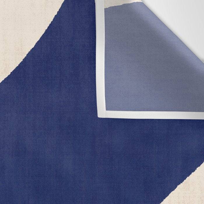 Cut-out Abstract Modern Shapes - blue Wall Tapestry Gallery Image 3