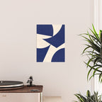 Cut-out Abstract Modern Shapes - blue Poster Gallery Image 2