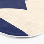 Cut-out Abstract Modern Shapes - blue Bath Mat Gallery Image 3