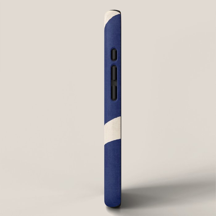 Cut-out Abstract Modern Shapes - blue iPhone Case Gallery Image 2