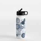 Pebbles Watercolor Abstract Water Bottle Gallery Image 1