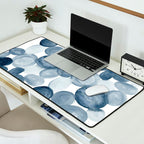 Pebbles Watercolor Abstract Desk Mat Gallery Image 2