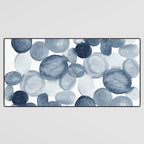 Pebbles Watercolor Abstract Desk Mat Gallery Image 3