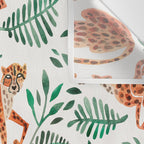 Cheetah Collection - Orange & Green Palette Wall Tapestry Gallery Image 3