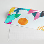 The Black Panther, Tropical Jungle Watercolor Painting, Botanical Forest Colorful Bohemian Illustration, Tiger Leopard Cheetah Animals Wrapping Paper Gallery Image 2