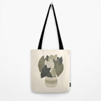 Cat and Plant 44 Tote Bag Gallery Image 2