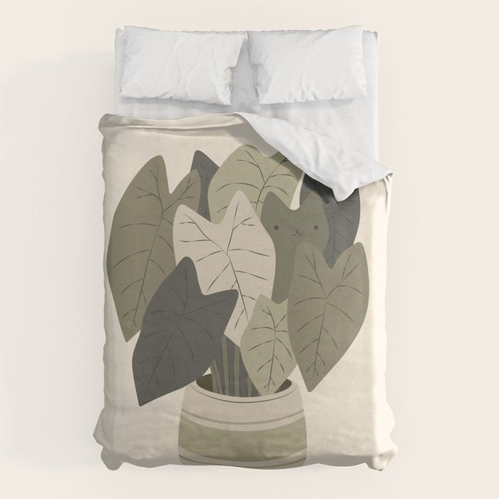 Cat and Plant 44 Duvet Cover Gallery Image 1