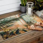 Villa Courtyard Mediterranean Art Outdoor Rug Gallery Image 2